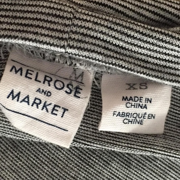 MELROSE AND MARKET Black and White Striped Tunic - Picture 2 of 6